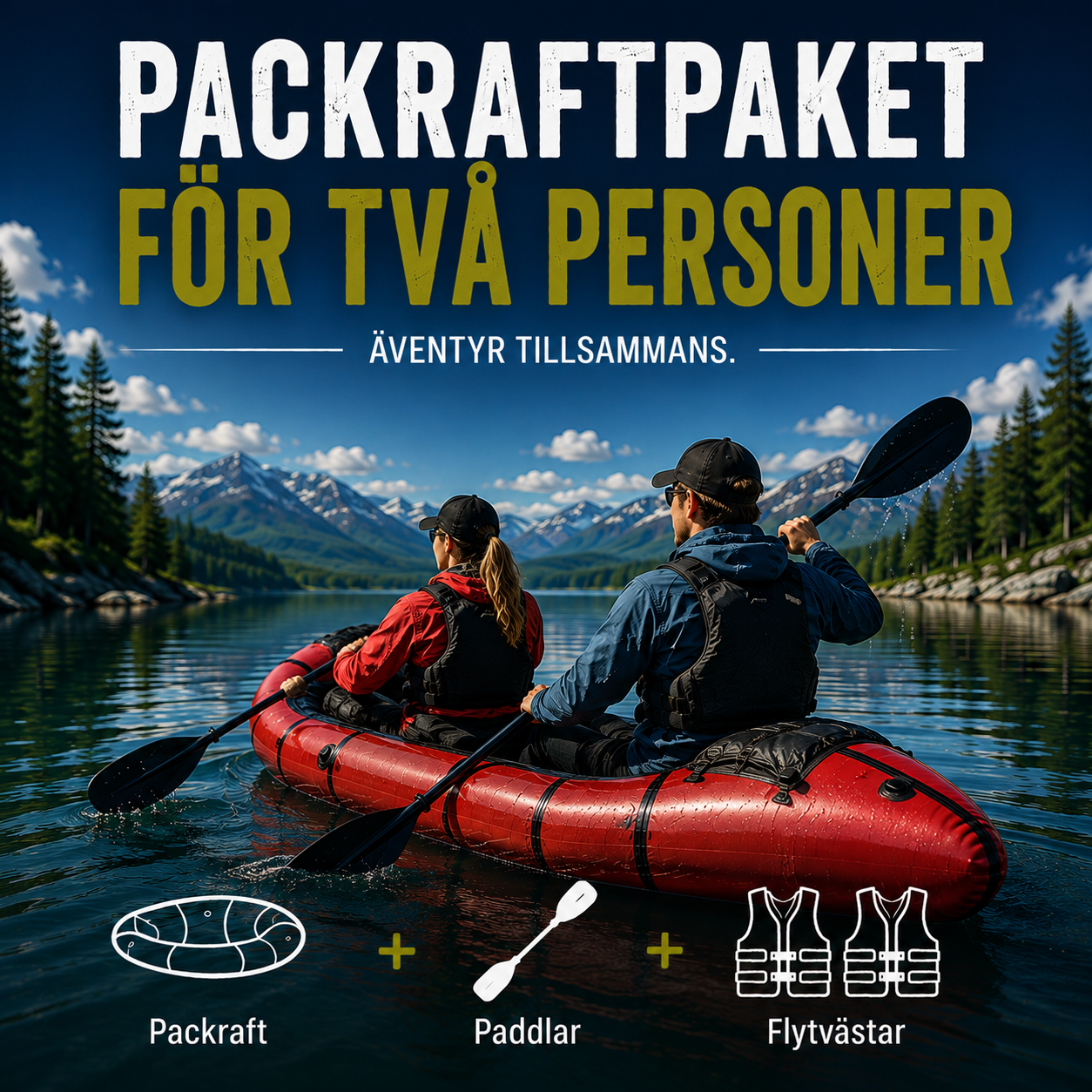 Packraftpaket Två Personer